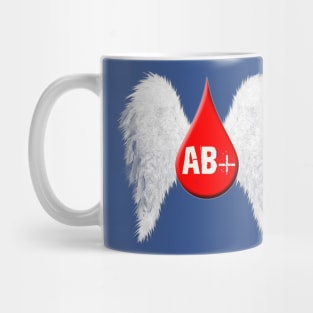Blood Type AB Positive - Angel Wings Mug
